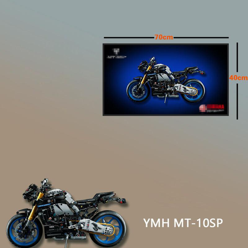 Wall Mount Display Frame for Technical Motorbike Model 42159