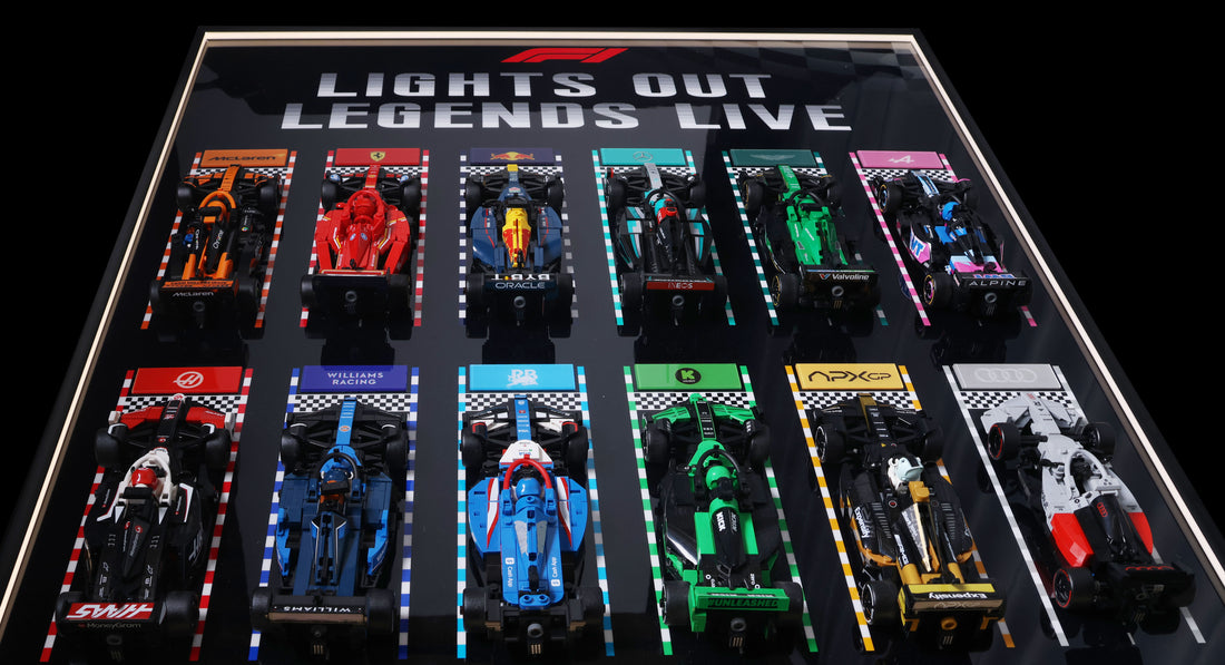 Wall Display Frame for 12x F1® Speed Champions F1 Cars(12 F1 Cars | Vertical)