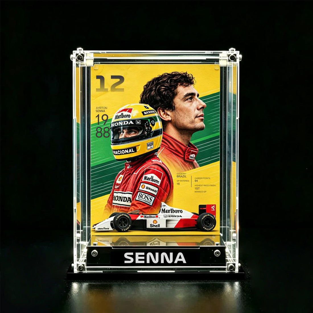 Acrylic Display Case for Editions Ayrton Senna Helmet 43024