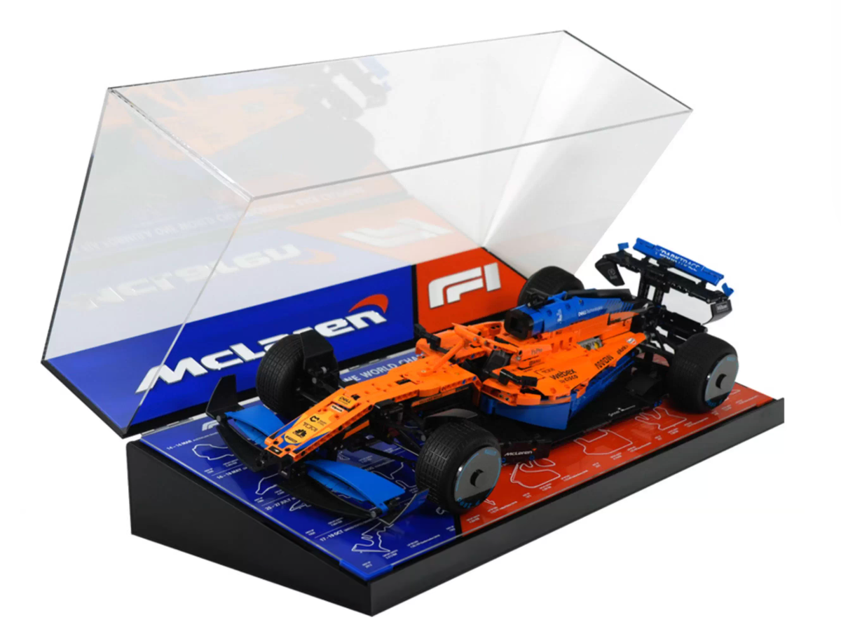 F1 Mini Display Case Premium Acrylic Display Case for LEGO® F1 McLaren Racing Car #42141 ...
