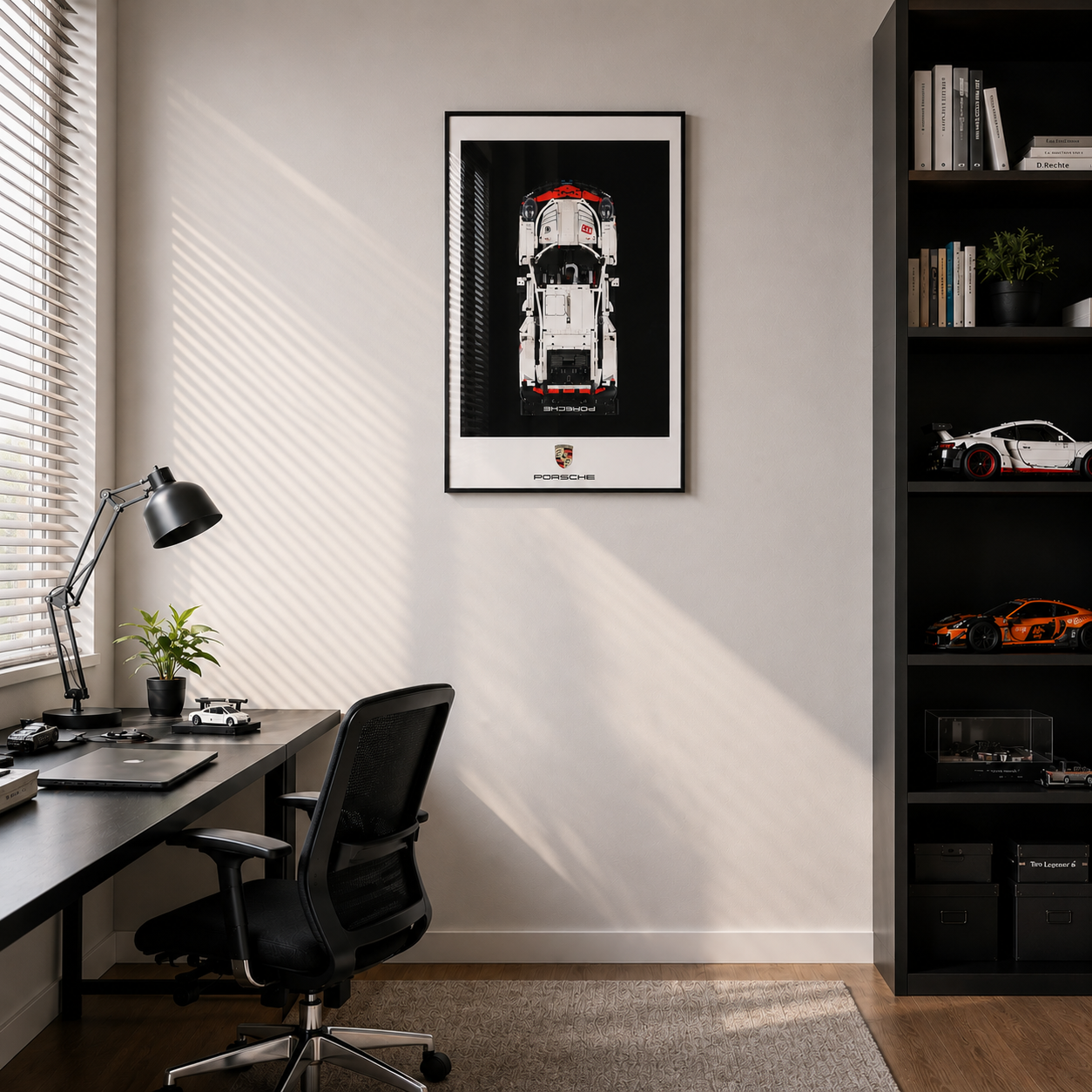 Display Frame for Technical Racing Car Model 911 RSR 42096 | Happy