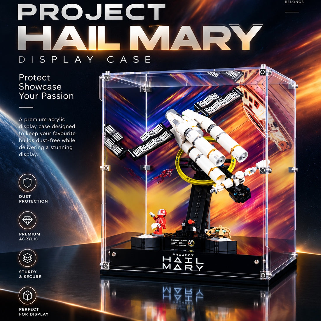 Acrylic Display Case for Project Hail Mary 11389